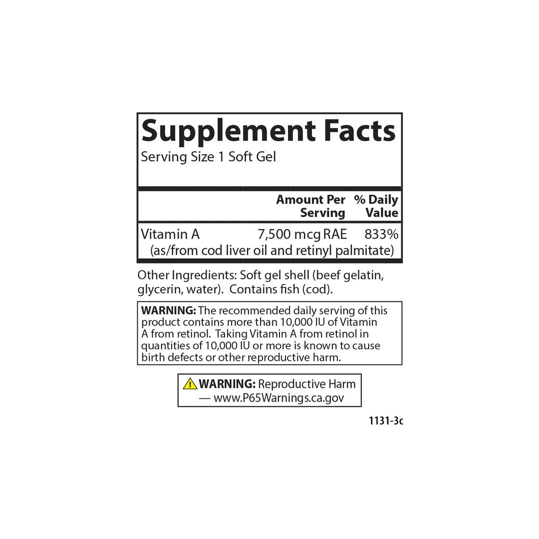 Vitamin A 25,000iu