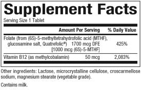 5-MTHF 1000mcg plus B12