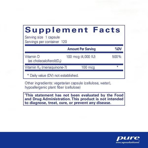 Vitamin D3 & K2