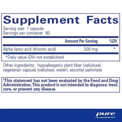 Alpha Lipoic Acid 600 mg