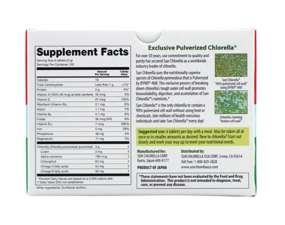 Sun Chlorella 500mg
